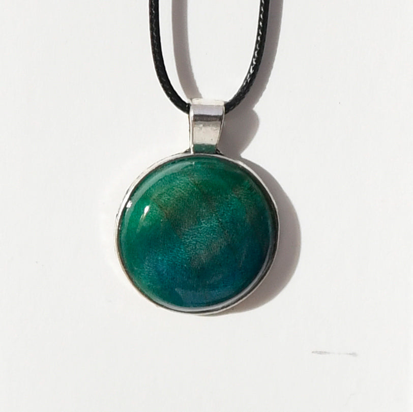 Round Figured Maple Pendant