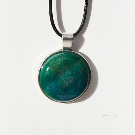 Round Figured Maple Pendant